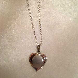 Silver Necklace with Heart Pendant